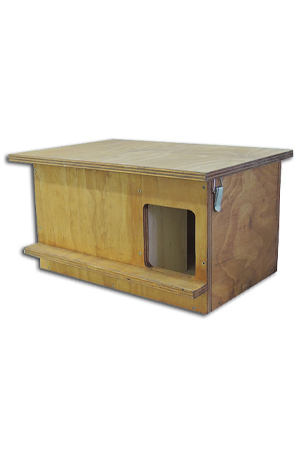 Caja nido para lechuza