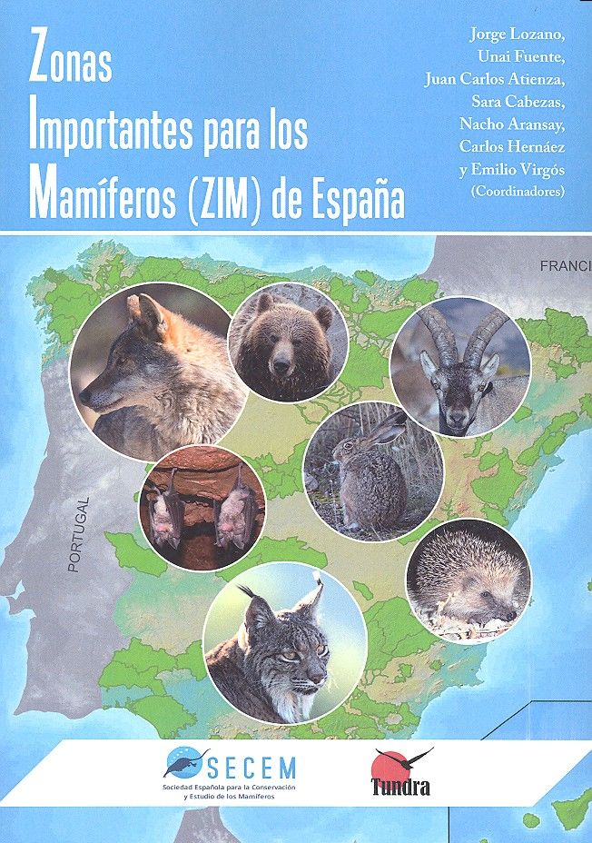Click para ampliar Zonas Importantes para los Mamíferos (ZIM) de España