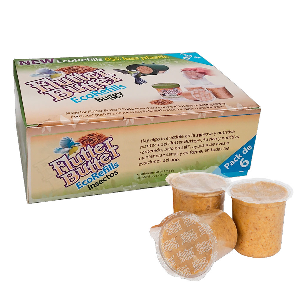 FB-PRB6 Bote de manteca de cacahuete con insectos Ecorefills 6x140g