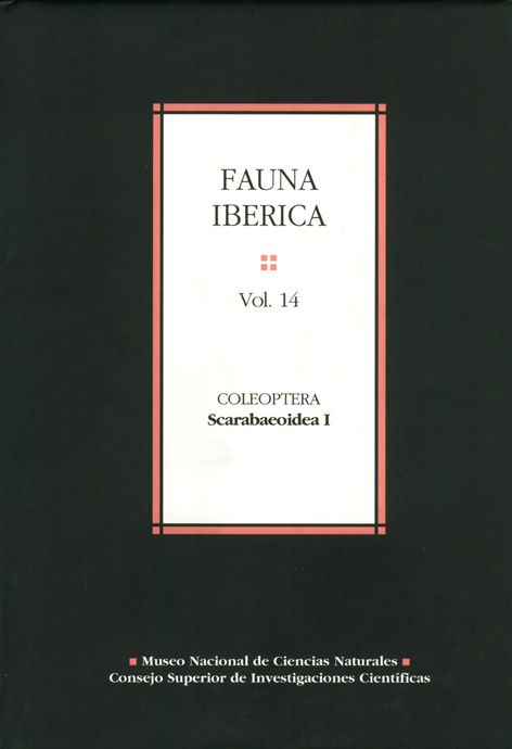 Fauna ibérica. Vol. 14. Coleoptera: Scarabaeoidea I