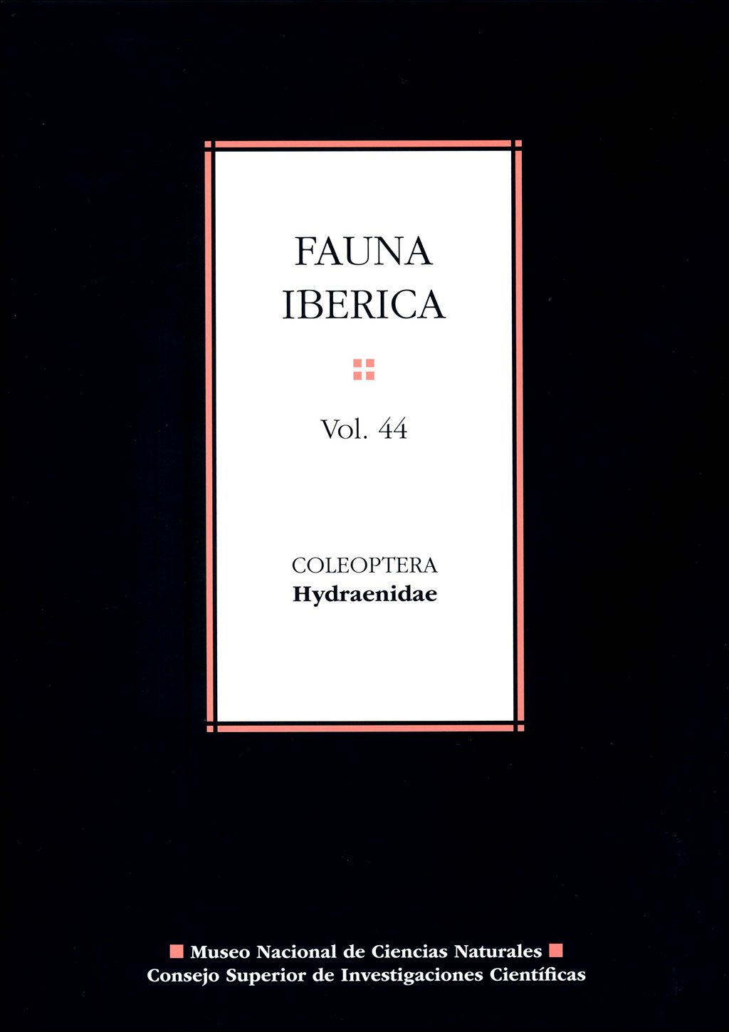 Fauna ibérica. Vol. 44. Coleoptera. Hydraenidae