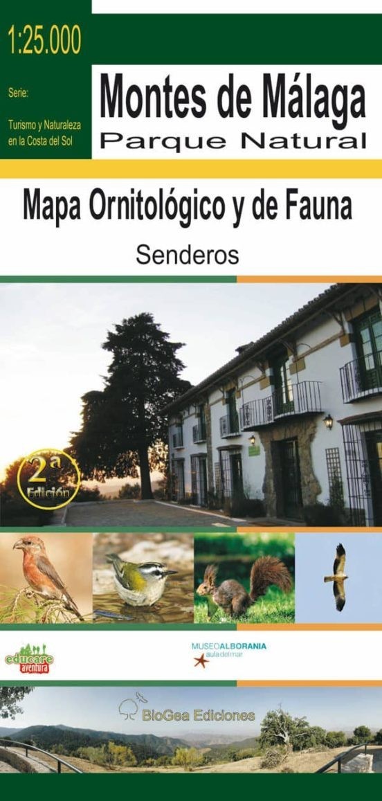 Mapa Ornitológico y de Fauna. Parque Natural Montes de Málaga